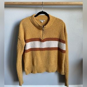 Moral Fiber half zip up sweater